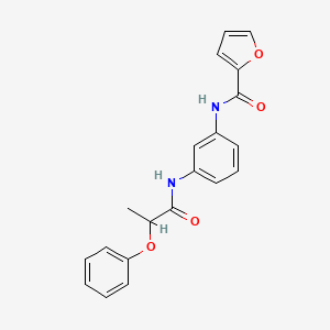 N-{3-[(2-phenoxypropanoyl)amino]phenyl}-2-furamide