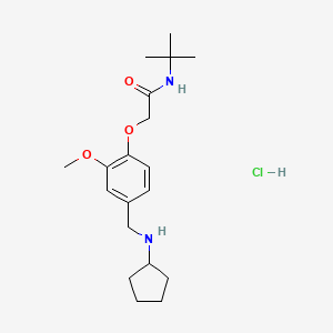 N-(tert-butyl)-2-{4-[(cyclopentylamino)methyl]-2-methoxyphenoxy}acetamide hydrochloride