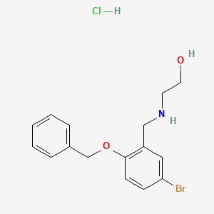 2-{[2-(benzyloxy)-5-bromobenzyl]amino}ethanol hydrochloride