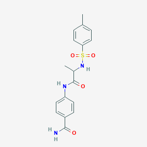 4-({N-[(4-methylphenyl)sulfonyl]alanyl}amino)benzamide