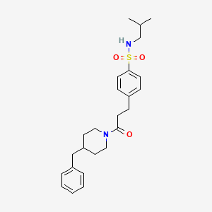 4-[3-(4-benzyl-1-piperidinyl)-3-oxopropyl]-N-isobutylbenzenesulfonamide