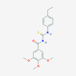 N-(4-ethylphenyl)-N'-(3,4,5-trimethoxybenzoyl)thiourea