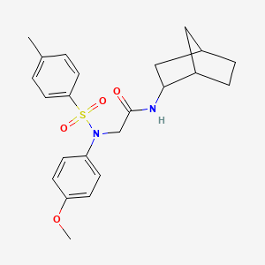 N~1~-bicyclo[2.2.1]hept-2-yl-N~2~-(4-methoxyphenyl)-N~2~-[(4-methylphenyl)sulfonyl]glycinamide