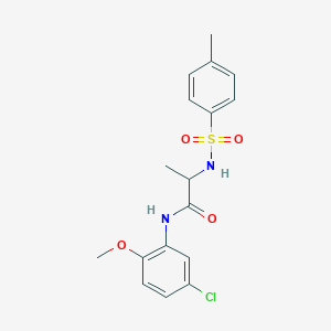 N~1~-(5-chloro-2-methoxyphenyl)-N~2~-[(4-methylphenyl)sulfonyl]alaninamide