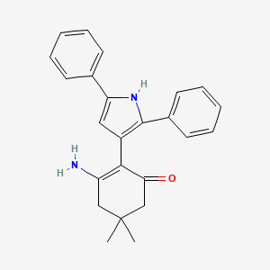 3-amino-2-(2,5-diphenyl-1H-pyrrol-3-yl)-5,5-dimethyl-2-cyclohexen-1-one