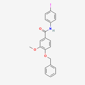 4-(benzyloxy)-N-(4-iodophenyl)-3-methoxybenzamide