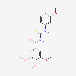 3,4,5-trimethoxy-N-[(3-methoxyphenyl)carbamothioyl]benzamide