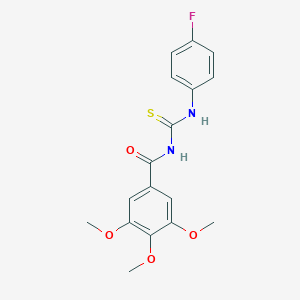 N-[(4-fluorophenyl)carbamothioyl]-3,4,5-trimethoxybenzamide