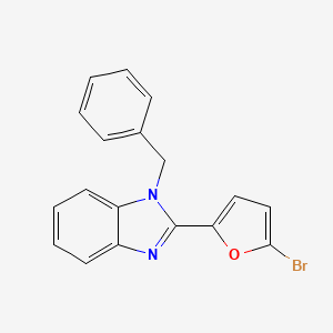 molecular formula C18H13BrN2O B4102524 1-benzyl-2-(5-bromo-2-furyl)-1H-benzimidazole 