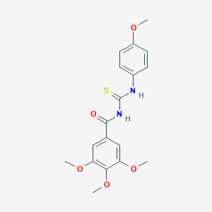 3,4,5-trimethoxy-N-[(4-methoxyphenyl)carbamothioyl]benzamide