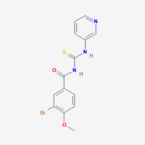 molecular formula C14H12BrN3O2S B410259 N-(3-bromo-4-methoxybenzoyl)-N'-(3-pyridinyl)thiourea 