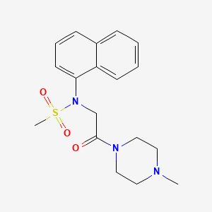 N-[2-(4-Methyl-piperazin-1-yl)-2-oxo-ethyl]-N-naphthalen-1-yl-methanesulfonamide