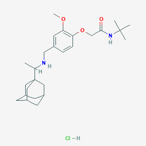 2-[4-({[1-(1-adamantyl)ethyl]amino}methyl)-2-methoxyphenoxy]-N-(tert-butyl)acetamide hydrochloride