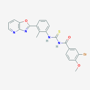 N-(3-bromo-4-methoxybenzoyl)-N'-(2-methyl-3-[1,3]oxazolo[4,5-b]pyridin-2-ylphenyl)thiourea