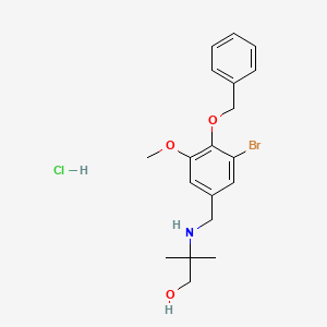 molecular formula C19H25BrClNO3 B4102663 2-{[4-(benzyloxy)-3-bromo-5-methoxybenzyl]amino}-2-methyl-1-propanol hydrochloride 