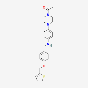 4-(4-acetyl-1-piperazinyl)-N-[4-(2-thienylmethoxy)benzyl]aniline