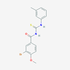 N-(3-bromo-4-methoxybenzoyl)-N'-(3-methylphenyl)thiourea