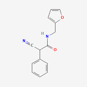 2-CYANO-N-[(FURAN-2-YL)METHYL]-2-PHENYLACETAMIDE