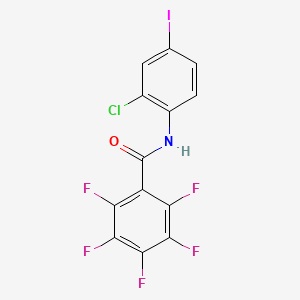 N-(2-chloro-4-iodophenyl)-2,3,4,5,6-pentafluorobenzamide