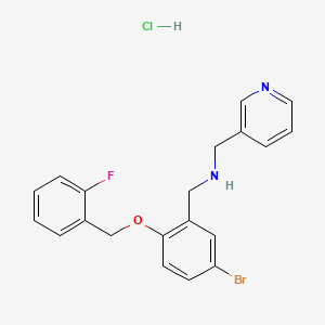 {5-bromo-2-[(2-fluorobenzyl)oxy]benzyl}(3-pyridinylmethyl)amine hydrochloride