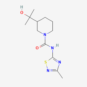 3-(1-hydroxy-1-methylethyl)-N-(3-methyl-1,2,4-thiadiazol-5-yl)piperidine-1-carboxamide