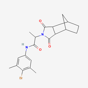 molecular formula C20H23BrN2O3 B4102838 N-(4-bromo-3,5-dimethylphenyl)-2-(3,5-dioxo-4-azatricyclo[5.2.1.0~2,6~]dec-4-yl)propanamide 