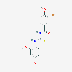 3-bromo-N-[(2,4-dimethoxyphenyl)carbamothioyl]-4-methoxybenzamide
