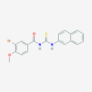 molecular formula C19H15BrN2O2S B410286 N-(3-bromo-4-methoxybenzoyl)-N'-(2-naphthyl)thiourea 