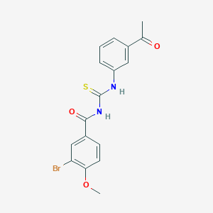 N-[(3-acetylphenyl)carbamothioyl]-3-bromo-4-methoxybenzamide