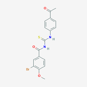 N-(4-acetylphenyl)-N'-(3-bromo-4-methoxybenzoyl)thiourea