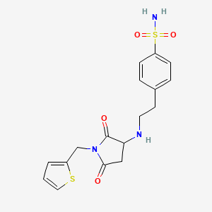 4-(2-{[2,5-dioxo-1-(2-thienylmethyl)-3-pyrrolidinyl]amino}ethyl)benzenesulfonamide