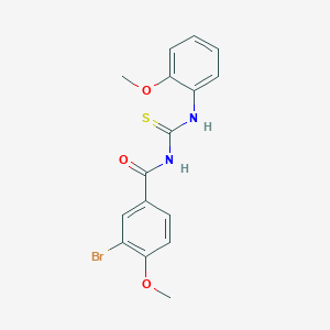 molecular formula C16H15BrN2O3S B410289 N-(3-bromo-4-methoxybenzoyl)-N'-(2-methoxyphenyl)thiourea 