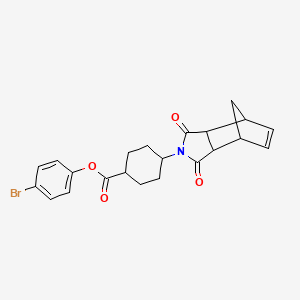 4-bromophenyl 4-(3,5-dioxo-4-azatricyclo[5.2.1.0~2,6~]dec-8-en-4-yl)cyclohexanecarboxylate