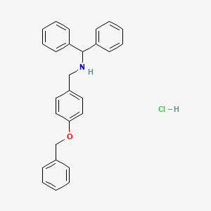 N-[4-(benzyloxy)benzyl]-1,1-diphenylmethanamine hydrochloride