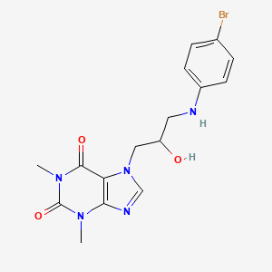 7-{3-[(4-bromophenyl)amino]-2-hydroxypropyl}-1,3-dimethyl-3,7-dihydro-1H-purine-2,6-dione