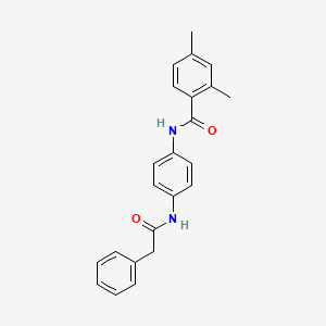 molecular formula C23H22N2O2 B4102935 2,4-dimethyl-N-{4-[(phenylacetyl)amino]phenyl}benzamide 