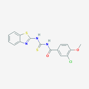 N-(1,3-benzothiazol-2-yl)-N'-(3-chloro-4-methoxybenzoyl)thiourea