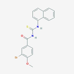 molecular formula C19H15BrN2O2S B410296 N-(3-bromo-4-methoxybenzoyl)-N'-(1-naphthyl)thiourea 