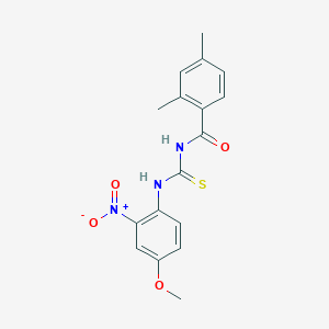 N-{[(4-methoxy-2-nitrophenyl)amino]carbonothioyl}-2,4-dimethylbenzamide