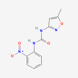 molecular formula C11H10N4O4 B4103021 N-(5-methyl-3-isoxazolyl)-N'-(2-nitrophenyl)urea 