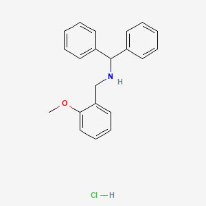 molecular formula C21H22ClNO B4103055 N-(2-methoxybenzyl)-1,1-diphenylmethanamine hydrochloride 