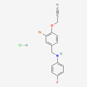 N-[3-bromo-4-(2-propyn-1-yloxy)benzyl]-4-fluoroaniline hydrochloride