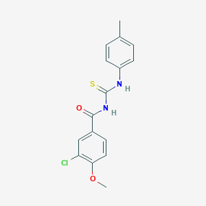 3-chloro-4-methoxy-N-[(4-methylphenyl)carbamothioyl]benzamide