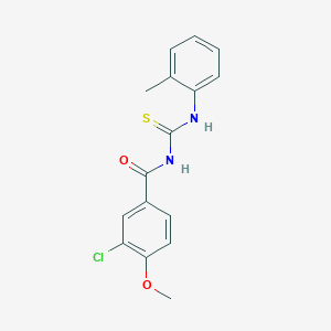 3-chloro-4-methoxy-N-[(2-methylphenyl)carbamothioyl]benzamide