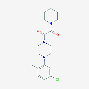 molecular formula C18H24ClN3O2 B4103091 1-(5-chloro-2-methylphenyl)-4-[oxo(1-piperidinyl)acetyl]piperazine 