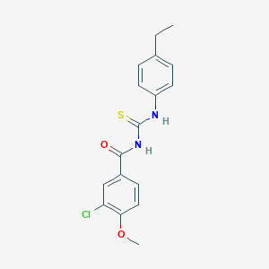 3-chloro-N-[(4-ethylphenyl)carbamothioyl]-4-methoxybenzamide