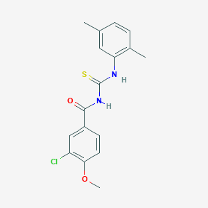 3-chloro-N-[(2,5-dimethylphenyl)carbamothioyl]-4-methoxybenzamide