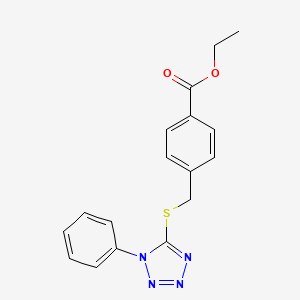 ethyl 4-{[(1-phenyl-1H-tetrazol-5-yl)thio]methyl}benzoate