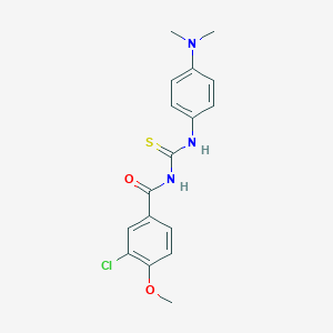 3-chloro-N-{[4-(dimethylamino)phenyl]carbamothioyl}-4-methoxybenzamide