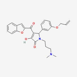 5-[3-(allyloxy)phenyl]-4-(1-benzofuran-2-ylcarbonyl)-1-[3-(dimethylamino)propyl]-3-hydroxy-1,5-dihydro-2H-pyrrol-2-one